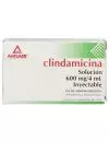 Clindamicina Solución Inyectable 600 Mg  4Ml Caja Con 1 Ampolleta - Rx2