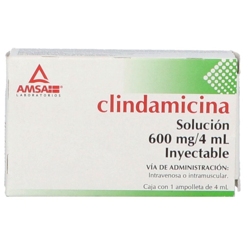 Precio Clindamicina 600 mg/4ml 1 Ampolleta | Farmalisto MX
