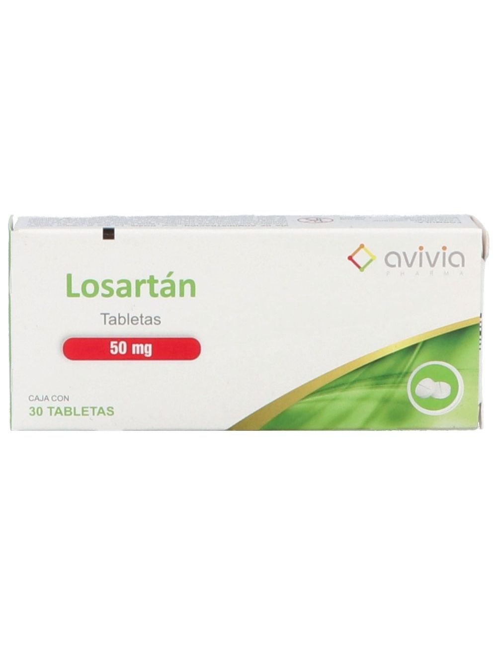 Losartán 50 Mg 30 Comprimidos