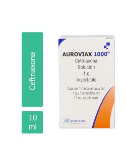 Auroviax 1000 Solución Inyectable 1 g Ampolleta Con 10 mL - RX2