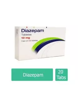 Diazepam 10 mg 20 Tabletas-RX1