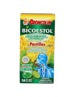 Broncolin Bicoestol Caja Con 16 Pastillas Sabor Limón