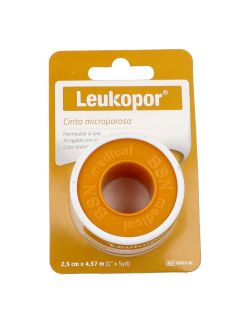 Cinta Microporosa Leukopor Blanco 2.5 cm X 4.57 m