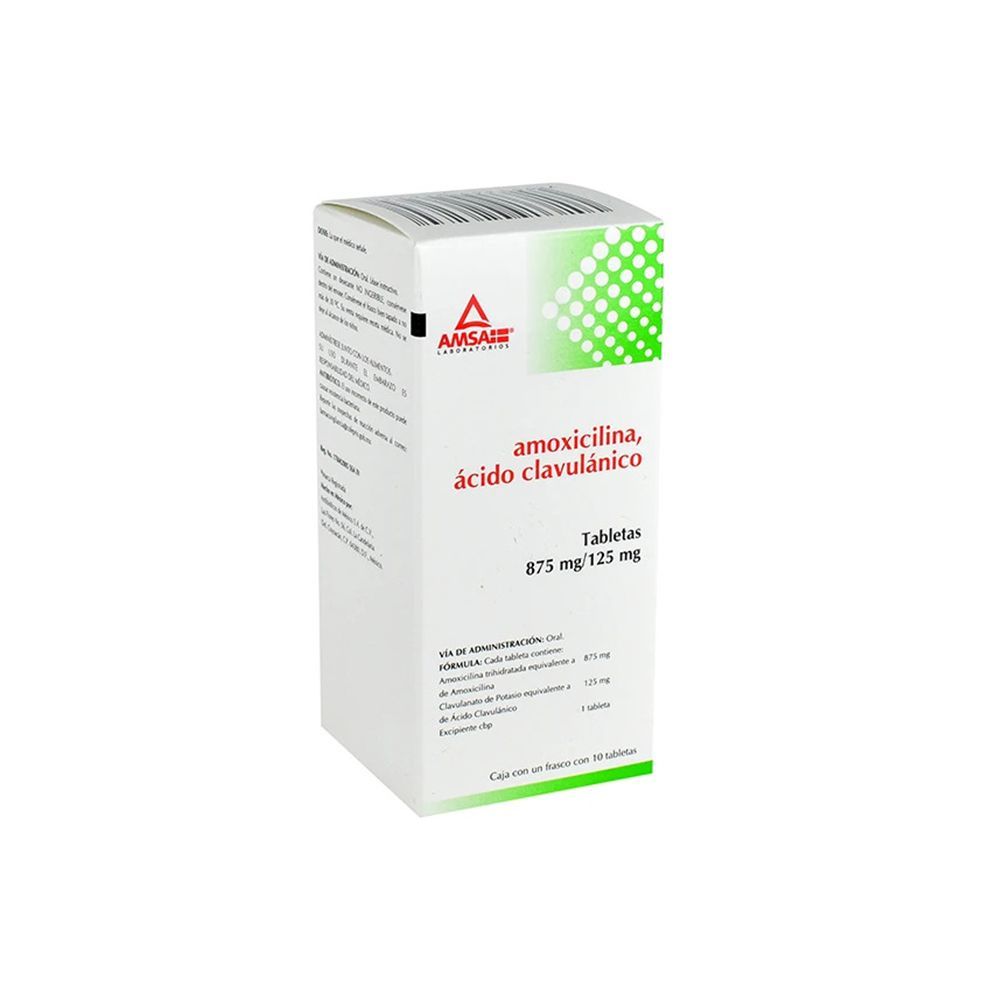 Precio Amoxicilina Con Ácido Clavulánico 10 Tabletas | Farmalisto MX