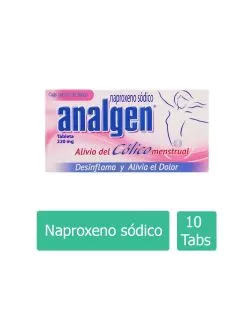 Analgen Cólico 220 mg Caja Con 10 Tabletas