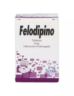 Felodipino 5 mg Caja Con 20 Tabletas