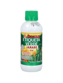 Broncolin Etiqueta Verde Frasco Con Jarabe De 150 mL