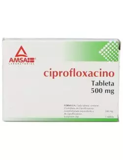 Ciprofloxacino 500 mg Caja Con 14 Tabletas - RX2