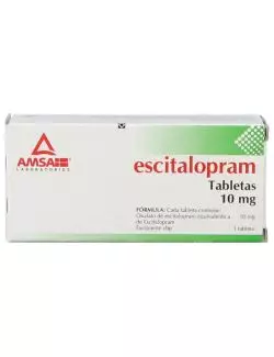 Escitalopram 10 mg 28 Tabletas