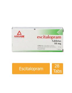 Escitalopram 10 mg 28 Tabletas