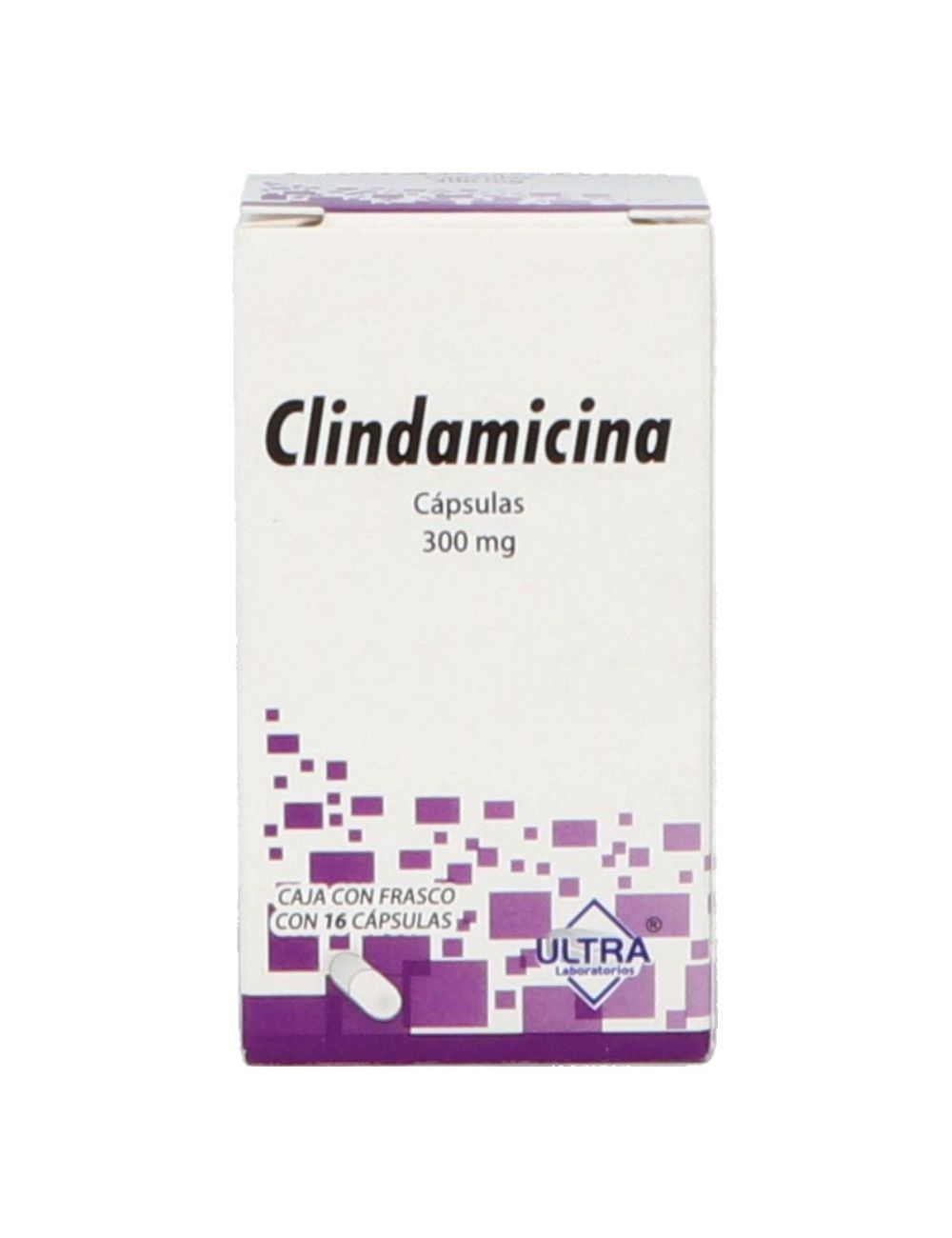Precio Clindamicina 300 mg con 16 cápsulas | Farmalisto MX