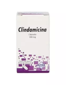 Clindamicina 300 Mg Frasco Con 16 Cápsulas - Rx2