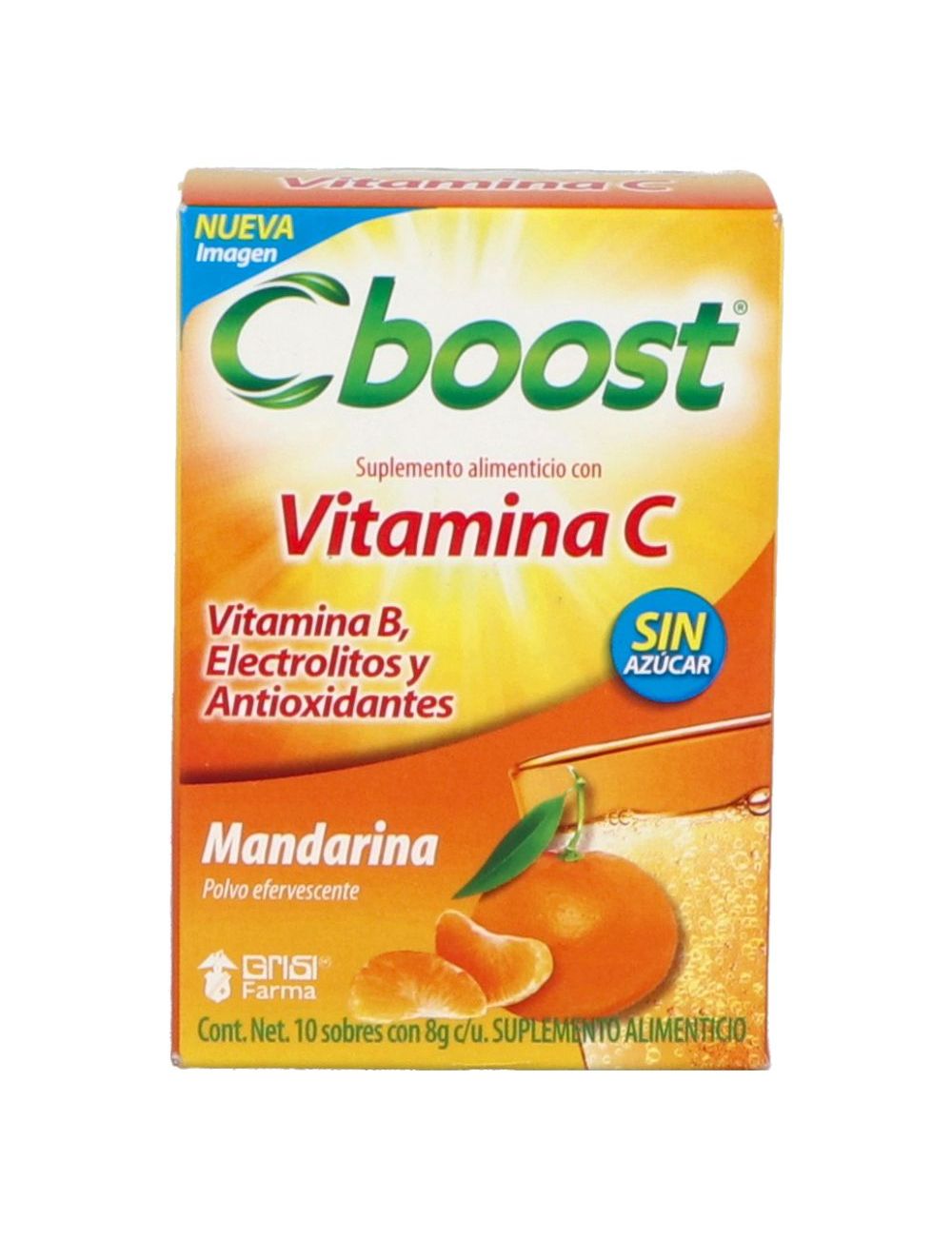 C-Boost Suplemento 10 Sobres De 8 g Sabor Mandarina