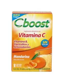 C-Boost Suplemento 10 Sobres De 8 g Sabor Mandarina