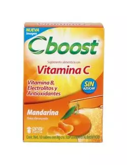 C-Boost Suplemento 10 Sobres De 8 g Sabor Mandarina