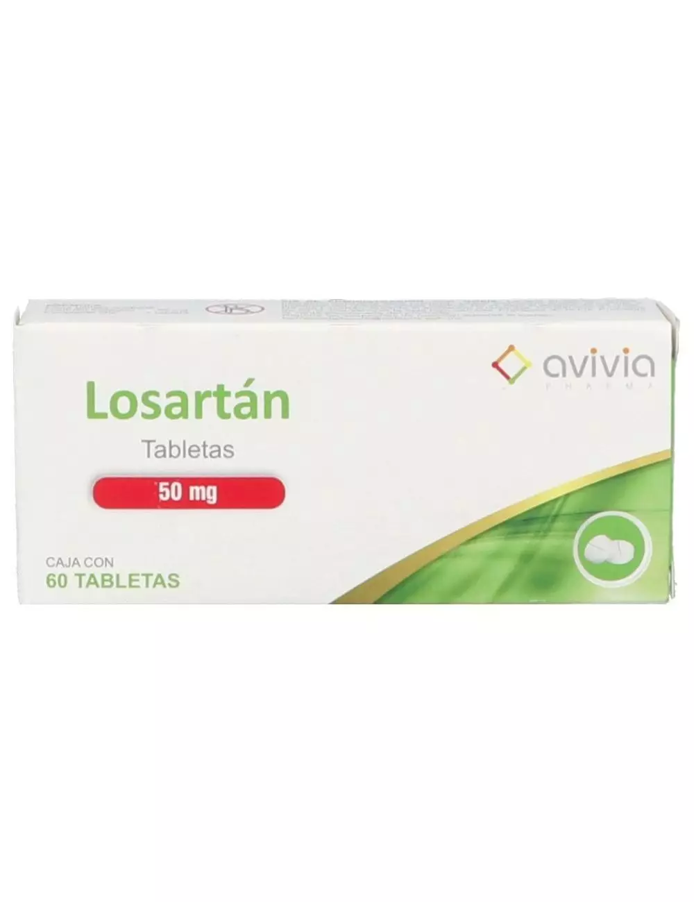 Losartán 50 mg Caja Con 60 Compirmidos