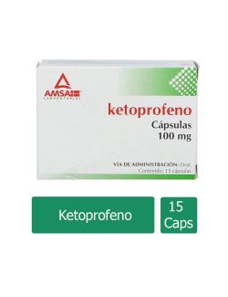 Ketoprofeno 100 mg Caja Con 15 Cápsulas