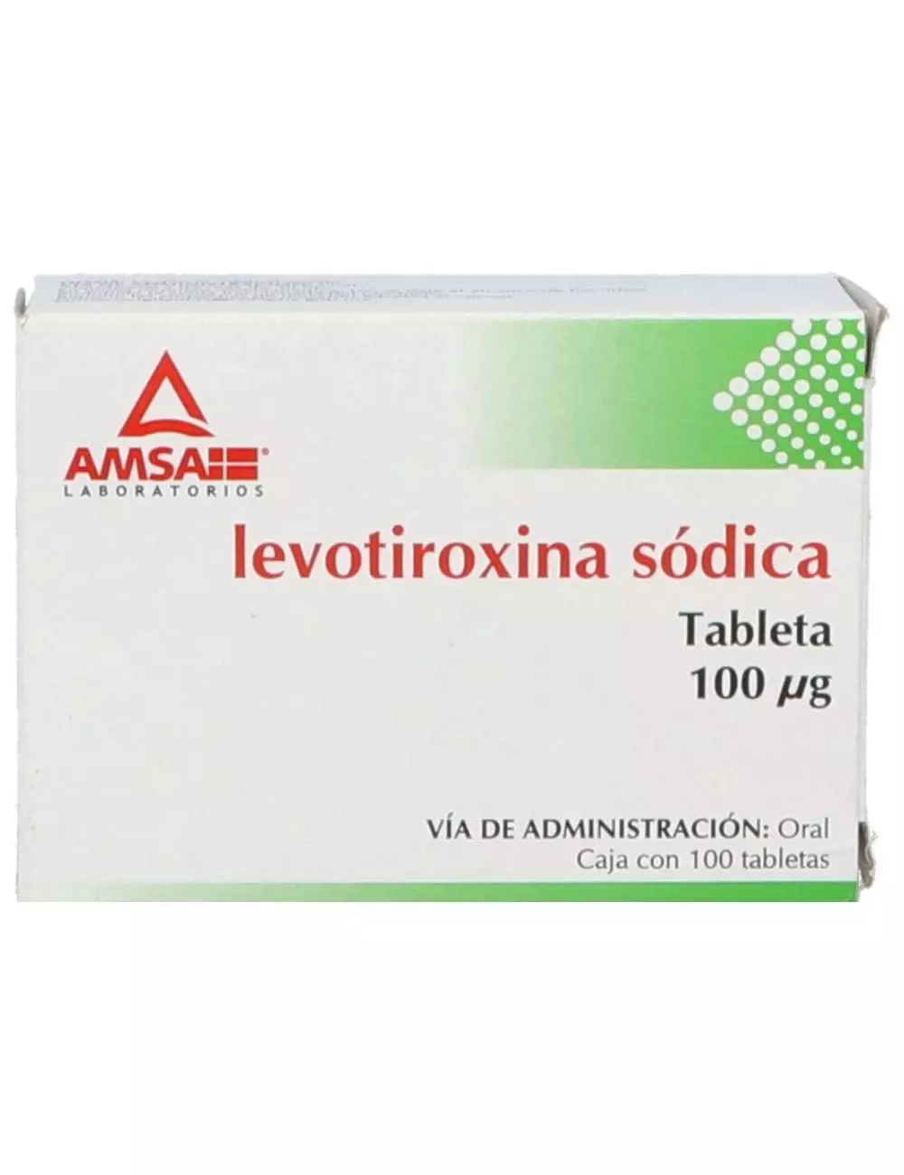 Levotiroxina 100 Mcg Con 100 tabletas