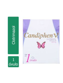 Candiphen V 500 mg Caja Con 1 Óvulo