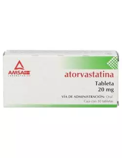 Atorvastatina 20 mg Caja Con 30 Tabletas