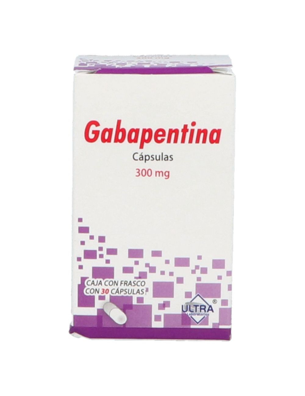 Gabapentina 300 mg Caja Con 30 Cápsulas.