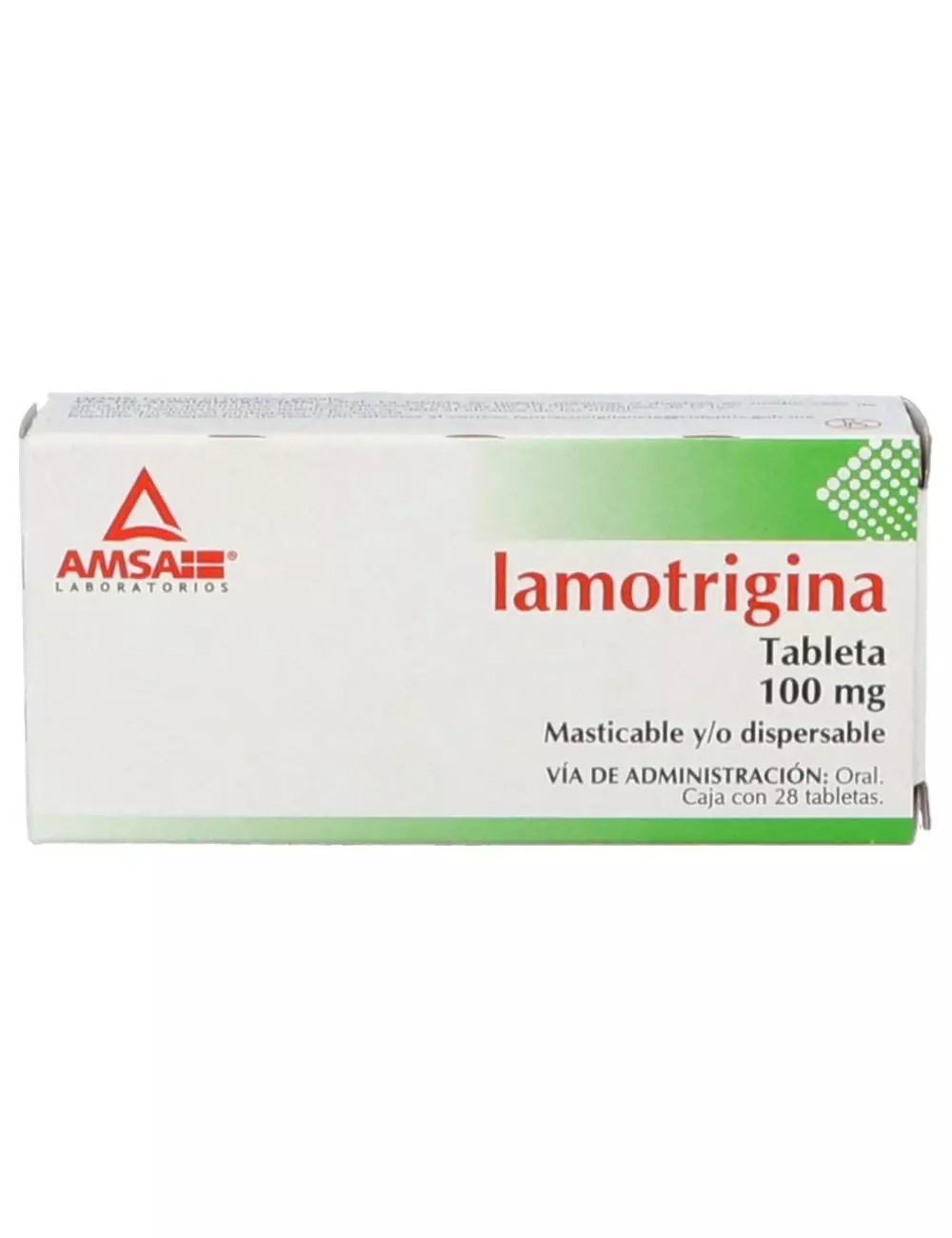 Lamotrigina 100 mg Caja Con 28 Tabletas