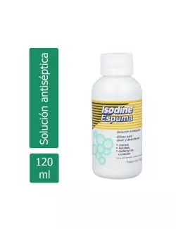 Solución Antiséptica Isodine Espuma 120 mL