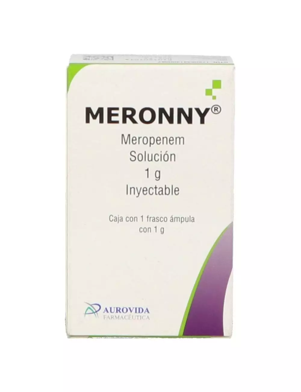 Meronny Solución Inayectable 1 g Caja Con 1 Frasco Ámpula - RX2