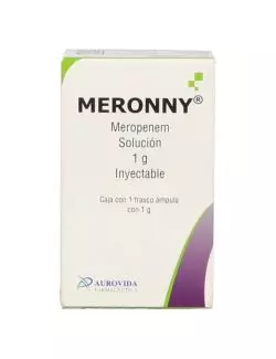 Meronny Solución Inayectable 1 g Caja Con 1 Frasco Ámpula - RX2