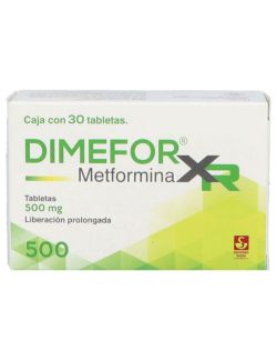 Dimefor Xr 500 mg Caja Con 30 Tabletas De Liberación Prolongada