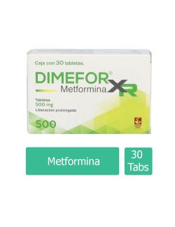 Dimefor Xr 500 mg Caja Con 30 Tabletas De Liberación Prolongada