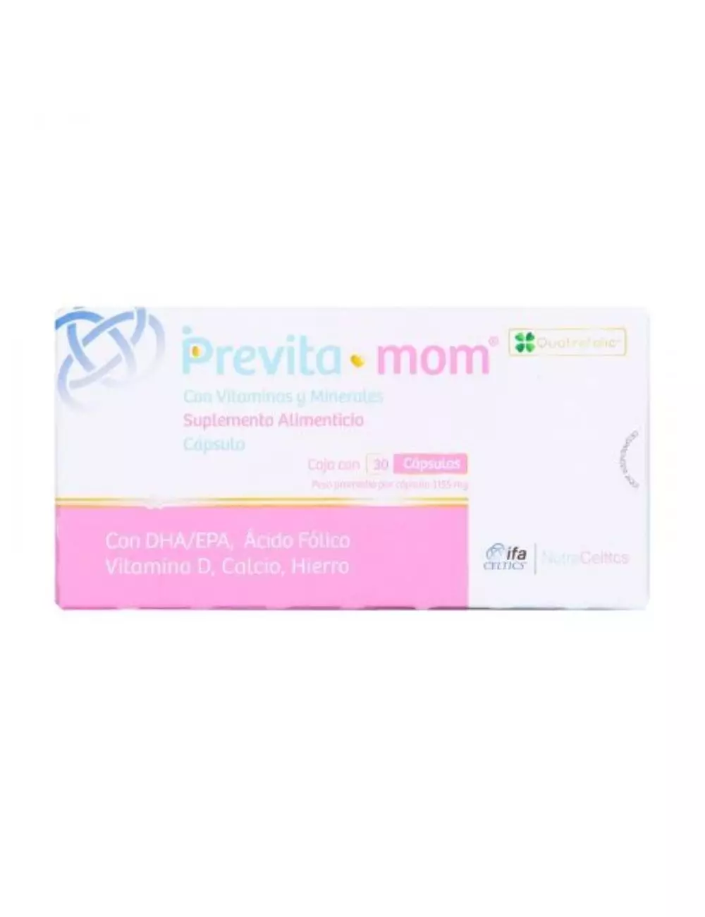 Previta Mom Suplemento Alimenticio Caja Con 30 Cápsulas