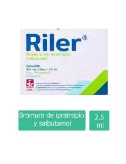 Riler Solución Para Nebulización Caja Con 10 Ampolletas De 2.5 mL