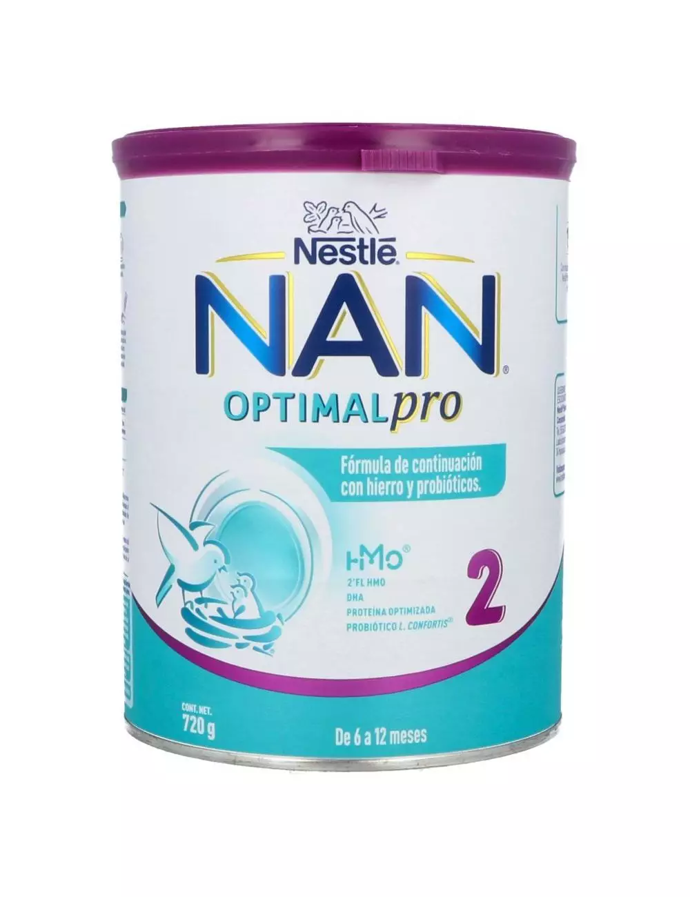 Nan 2 Optipro Lata Con 720 g