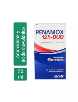 Penamox 12H Duo 400 mg/57 mg Suspensión Frasco Con Polvo Para 50 mL