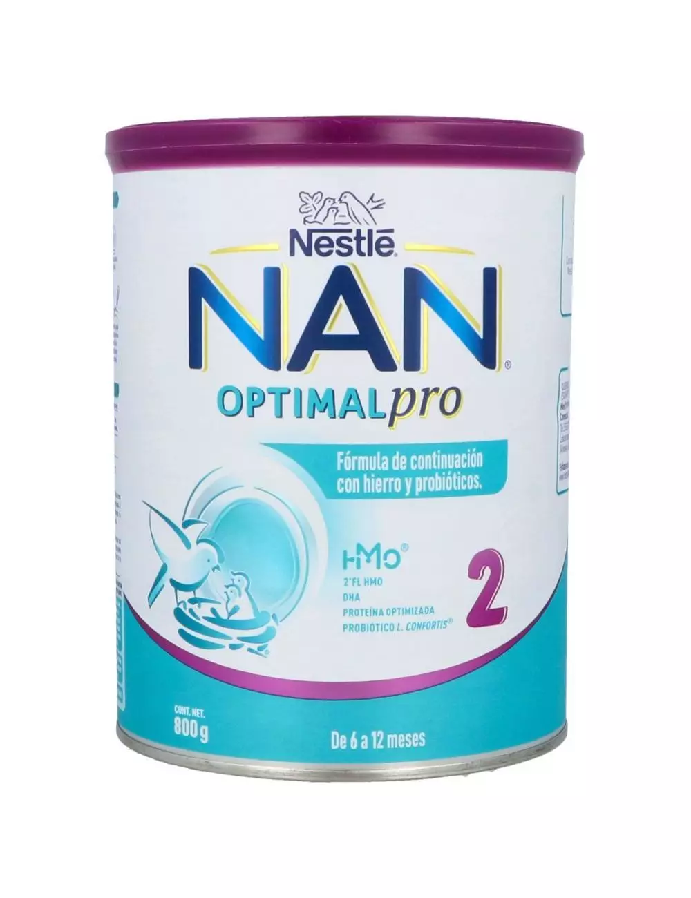 Nan 2 Optipro Lata Con 800 g