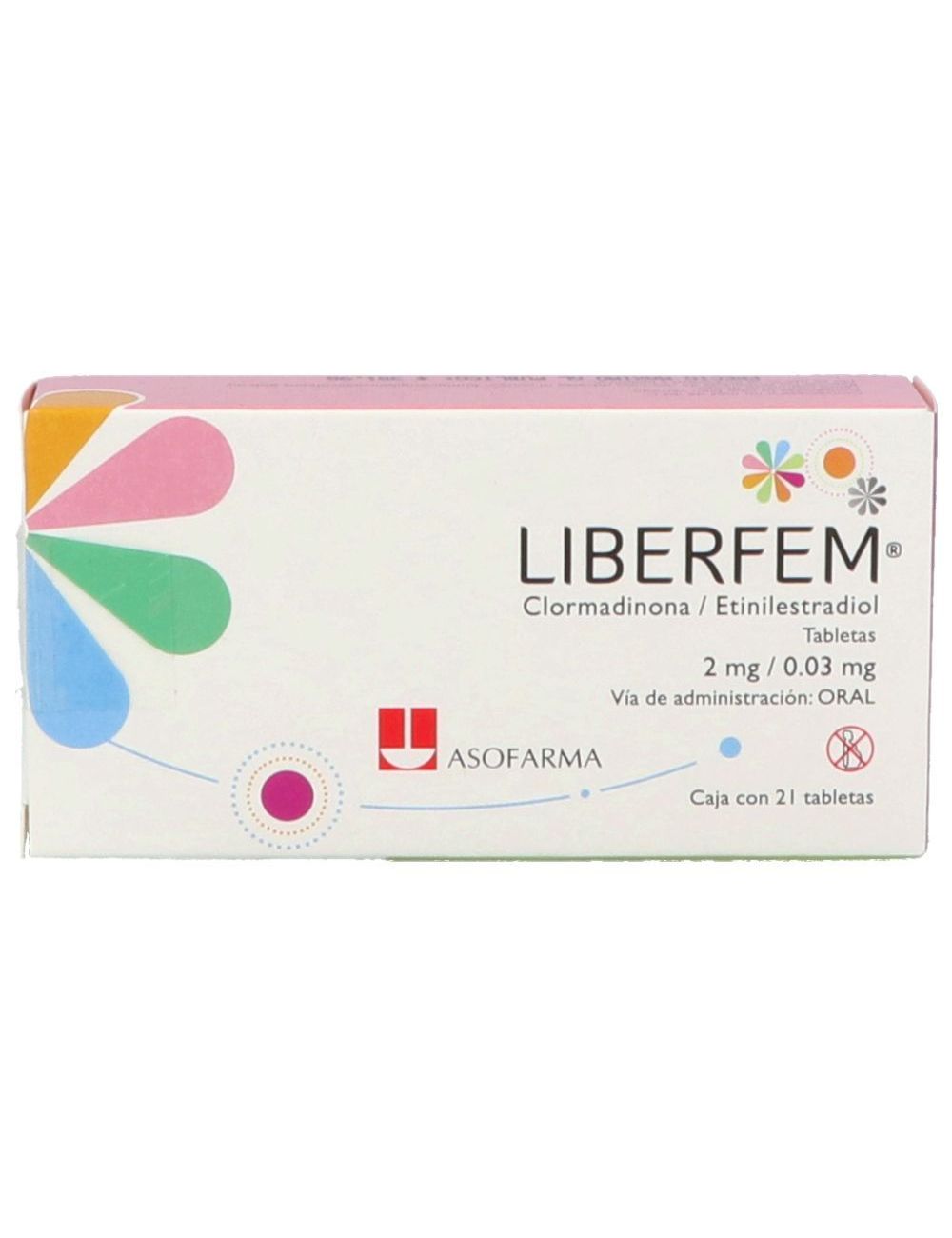 Liberfem 2 mg/0.03 mg Caja Con 21 Tabletas