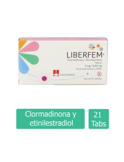 Liberfem 2 mg/0.03 mg Caja Con 21 Tabletas