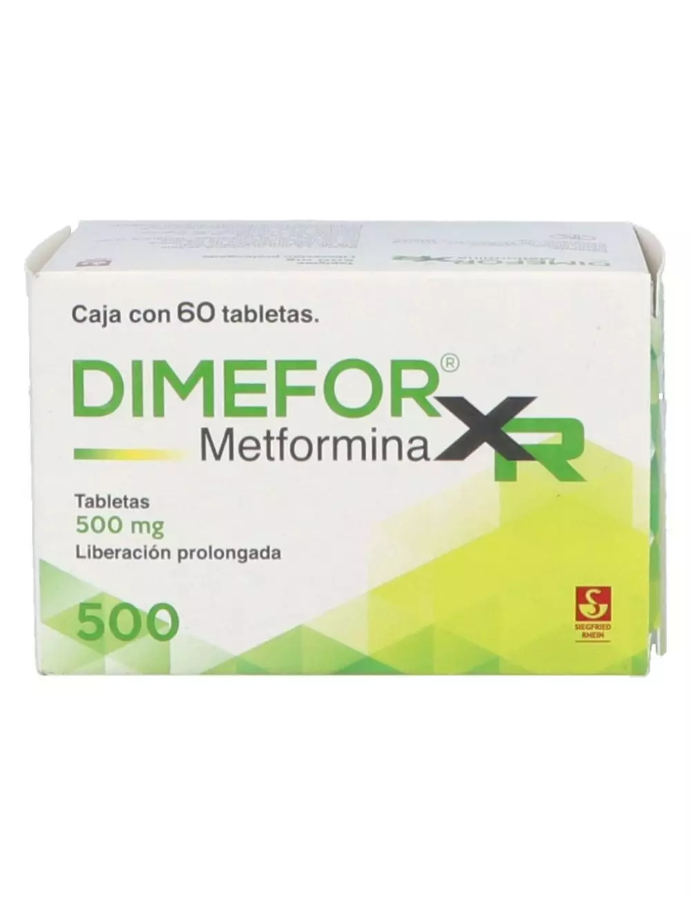 Dimefor Xr 500 mg Caja Con 60 Tabletas De Liberación Prolongada