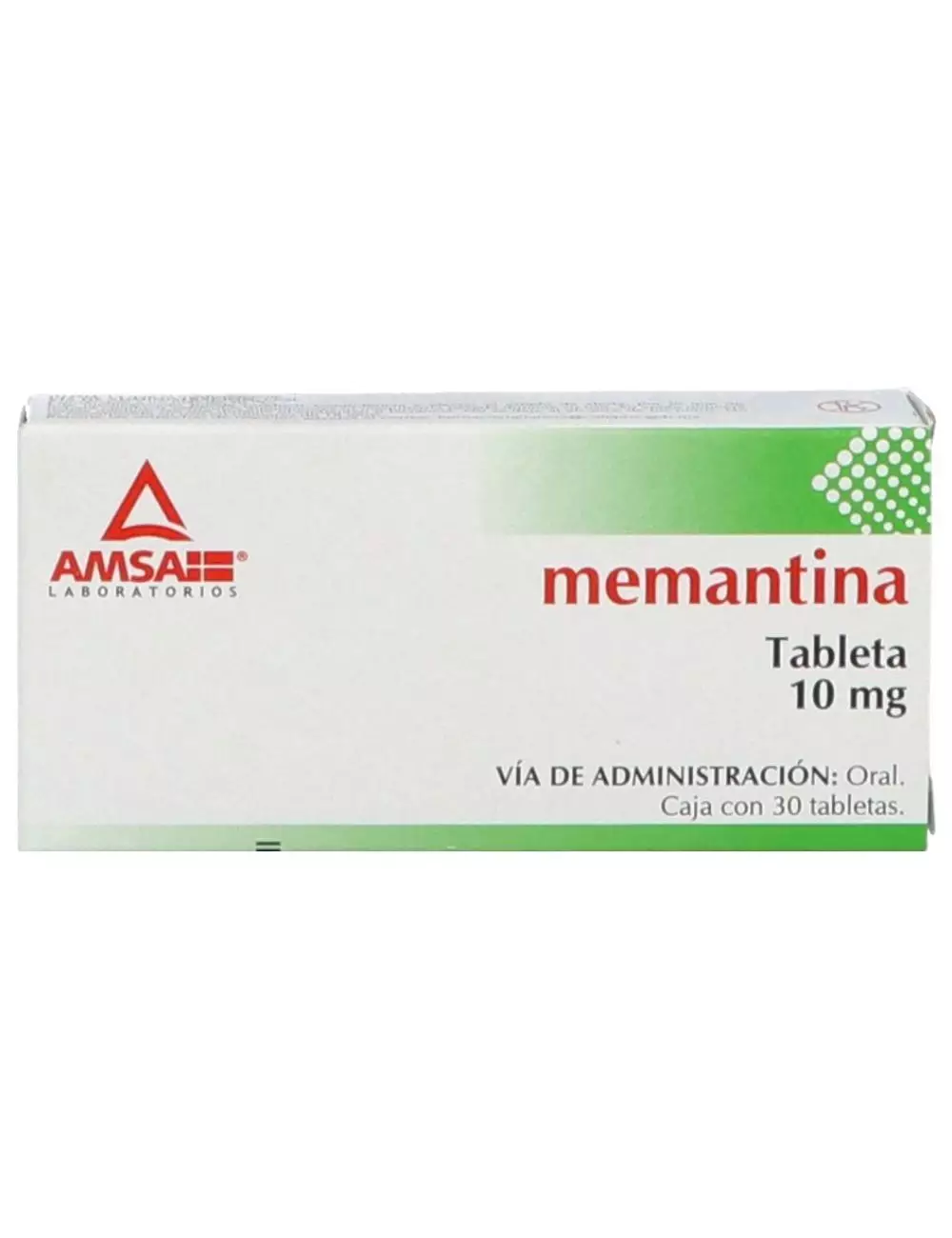 Memantina 10 mg Caja Con 30 Tabletas