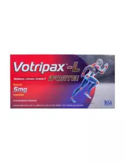 Votripax-L Forte 5 mg Cja Con 3 Ampolletas y 3 Jeringas