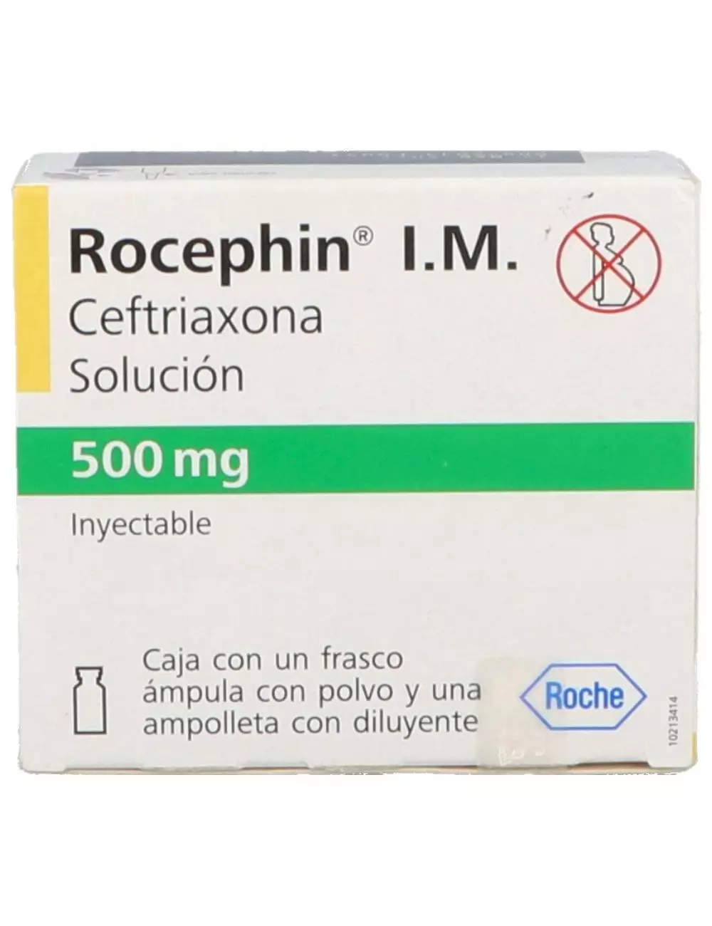 Rocephin Im 500 mg Caja Con 1 Frasco Ámpula - RX2