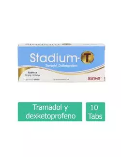 Stadium T 75 mg/25 mg Caja Con 10 Tabletas