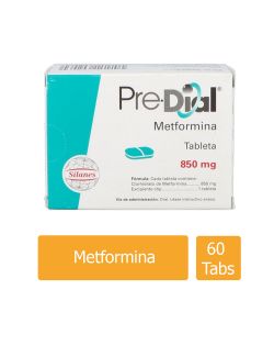 Pre Dial 850 mg Caja Con 60 Tabletas