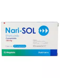 Narisol 120 mg Caja Con 7 Comprimidos