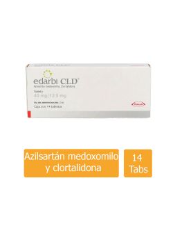 Edarbi CLD 40 mg/12.5 mg Caja Con 14 Tabletas