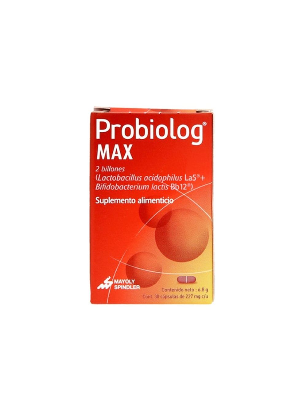 Probiolog Max Suplemento Alimenticio Caja Con 30 Cápsulas