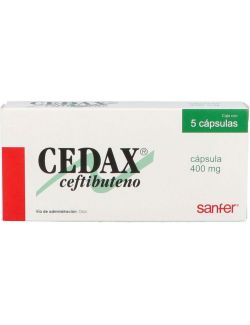 Cedax 400 mg Caja Con 5 Cápsulas - RX2