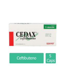 Cedax 400 mg Caja Con 5 Cápsulas - RX2