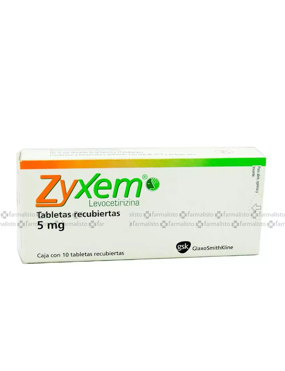 Zyxem 5mg Caja Con 10 Tabletas Recubiertas